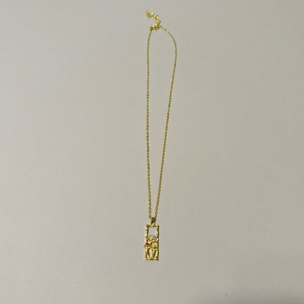 Mushroom necklace N783 - Picture 2 of 4